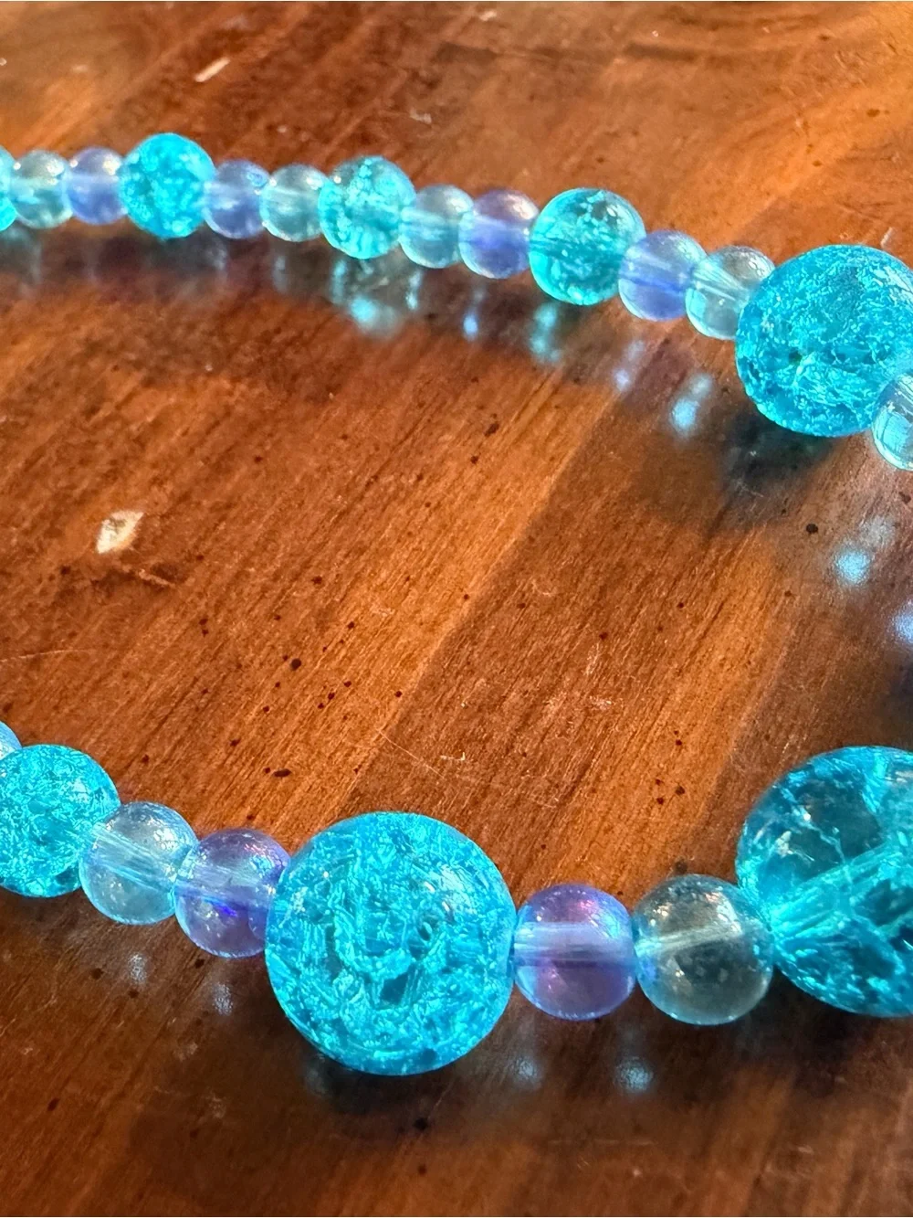 Handmade vibrant blue